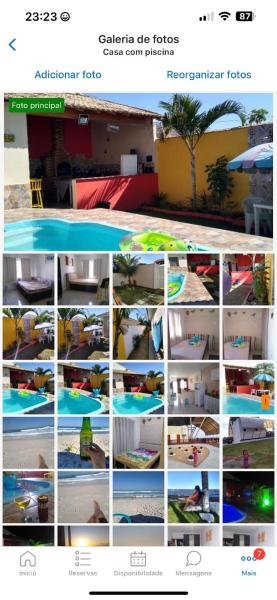 Casa com piscina 3 quartos